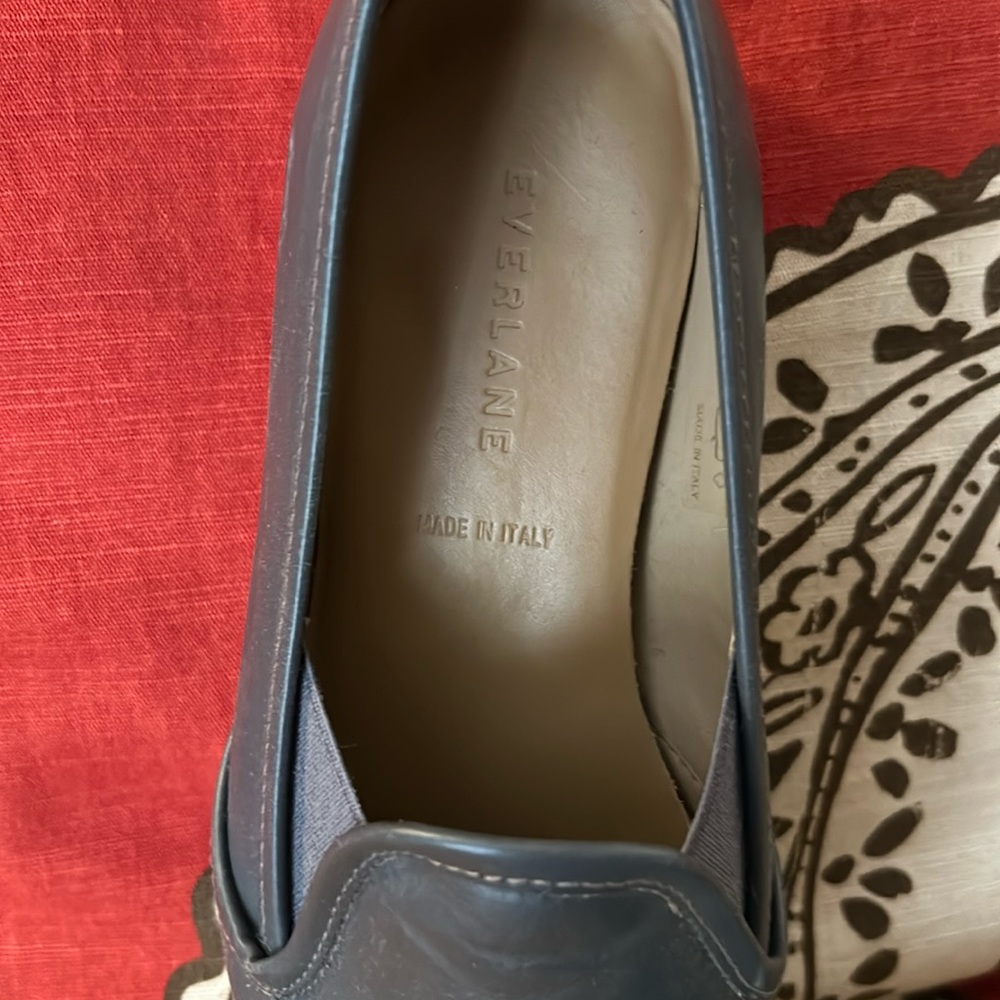 Everlane pointy toe loafer blue
